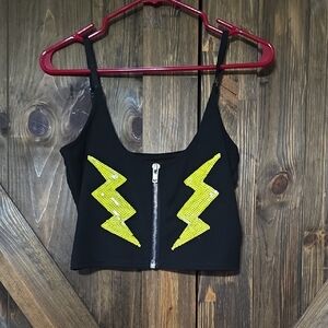 24 HRS Lightning Bolt Cropped Tank